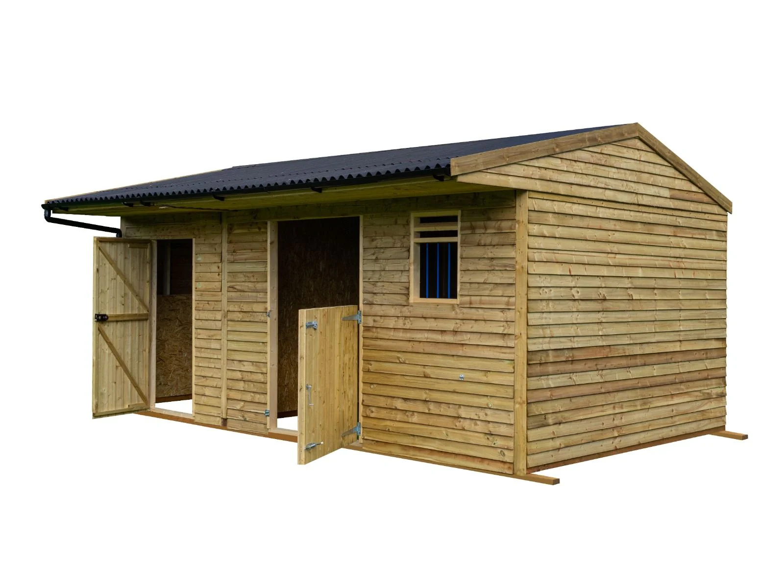 18ft x 12ft Field Shelter with Storage/Tack Feed Room V.4 - Image 5