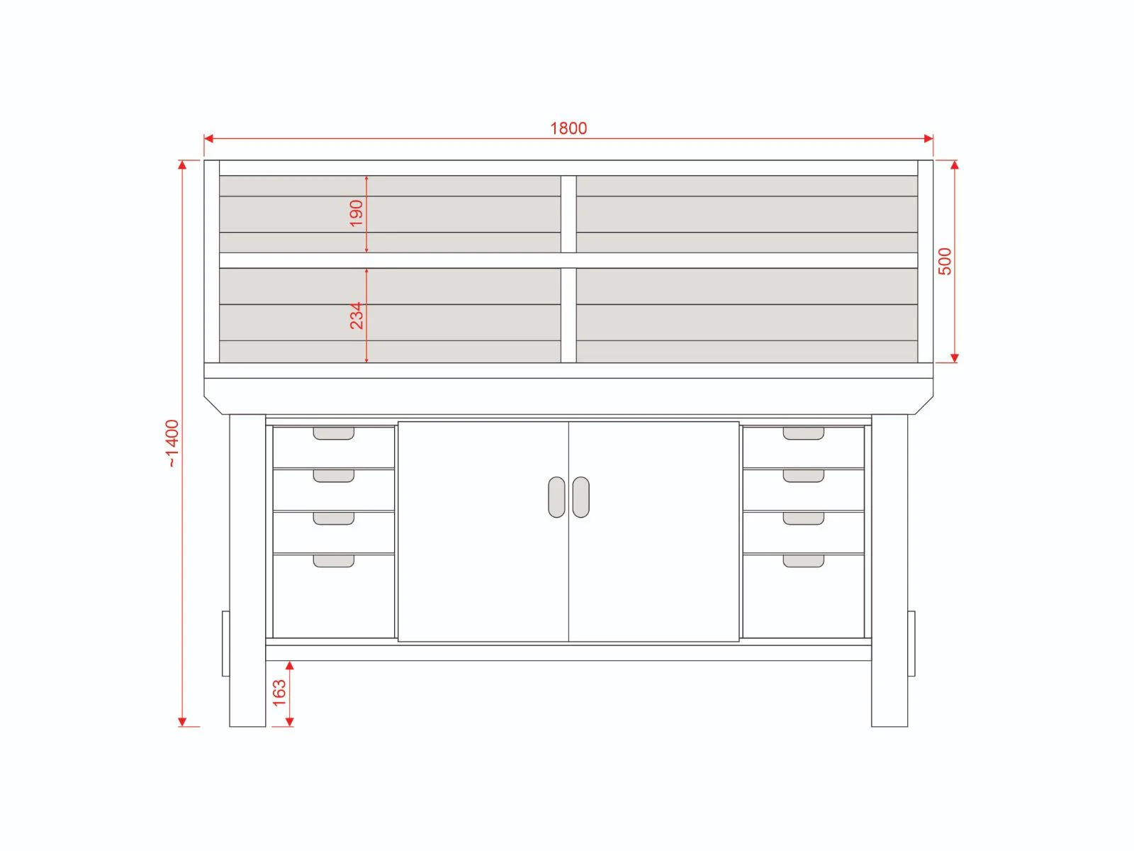 Acorn Heavy-duty Cupboard Workbench (V.4) - Image 10