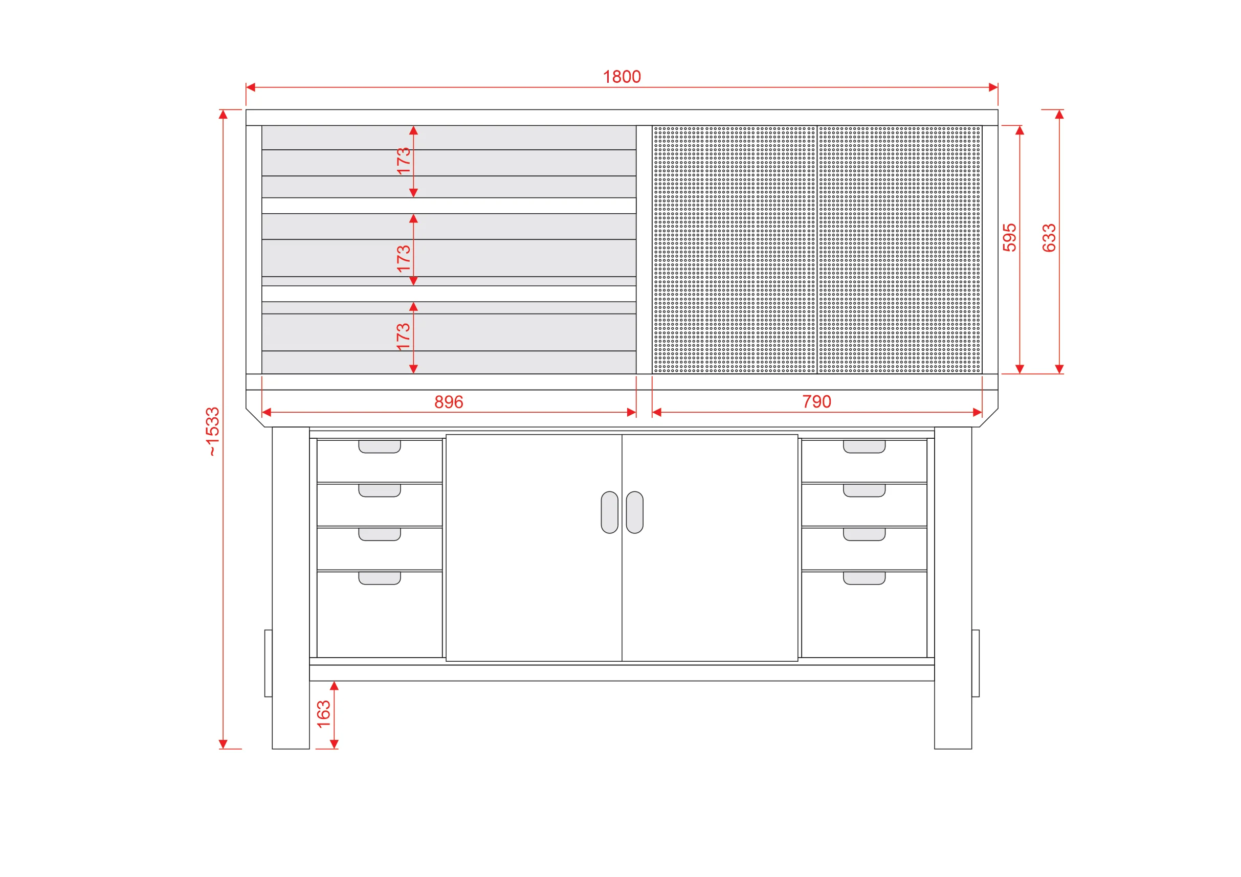 Acorn Heavy-duty Cupboard Workbench (V.4) - Image 11