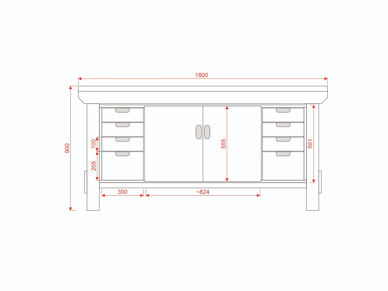 Acorn Heavy-duty Cupboard Workbench (V.4) - Image 9