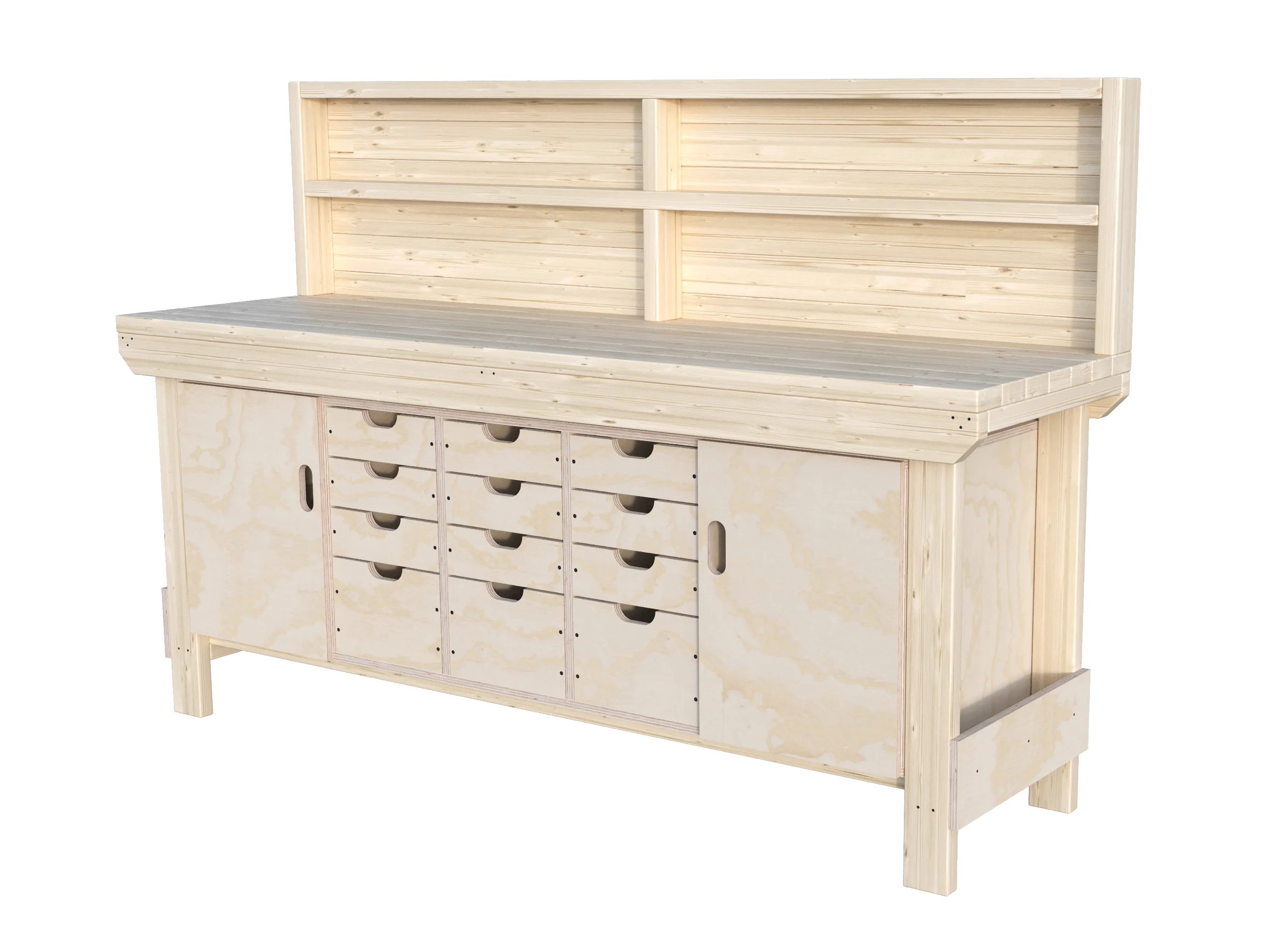 Acorn Heavy-duty Cupboard Workbench (V.6) - Image 23
