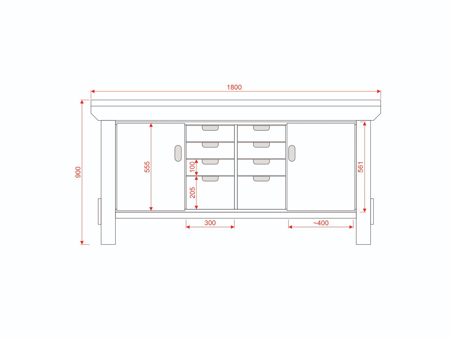 Acorn Heavy-duty Cupboard Workbench (V.6) - Image 3