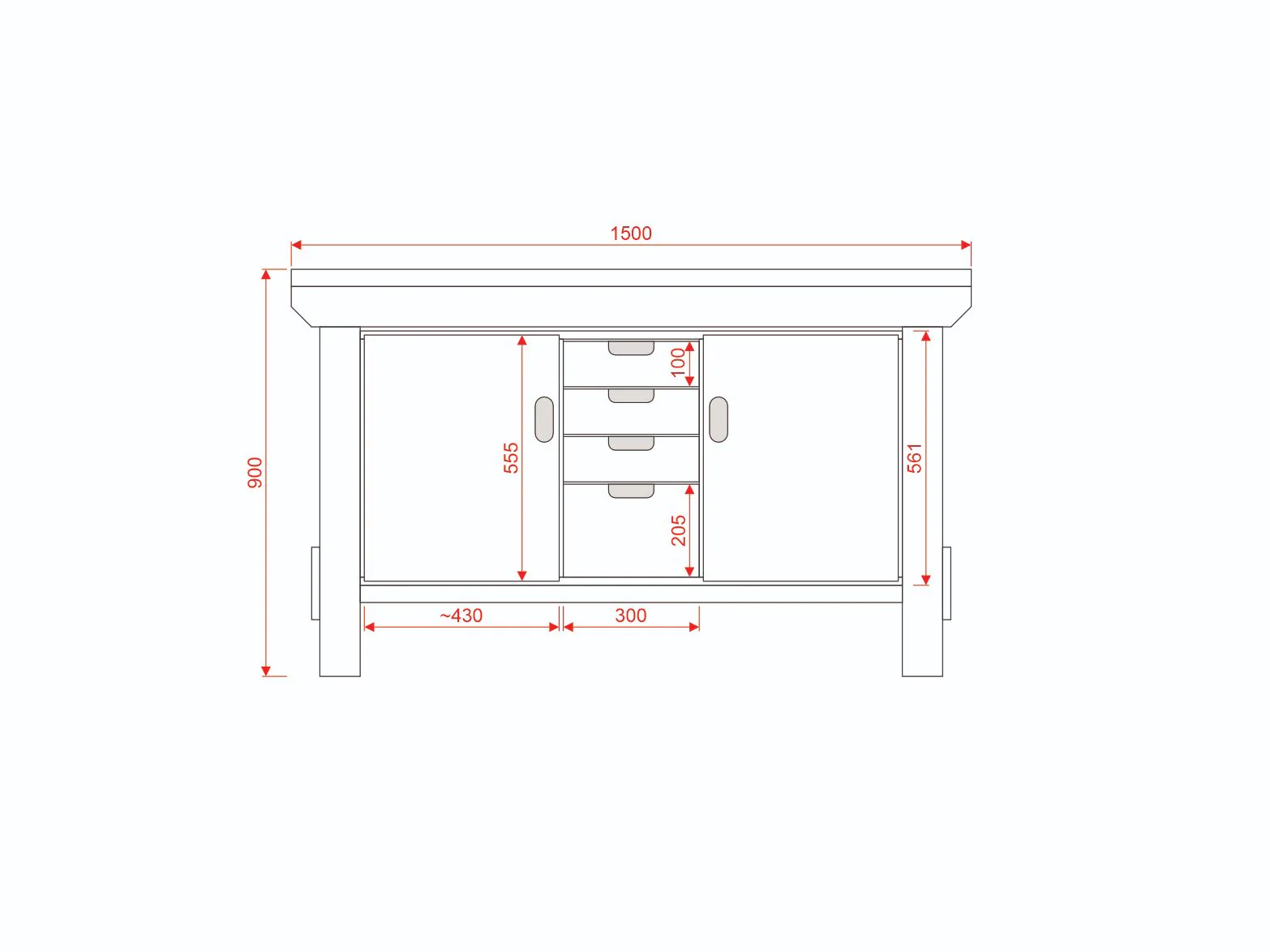 Acorn Heavy-duty Cupboard Workbench (V.6) - Image 5