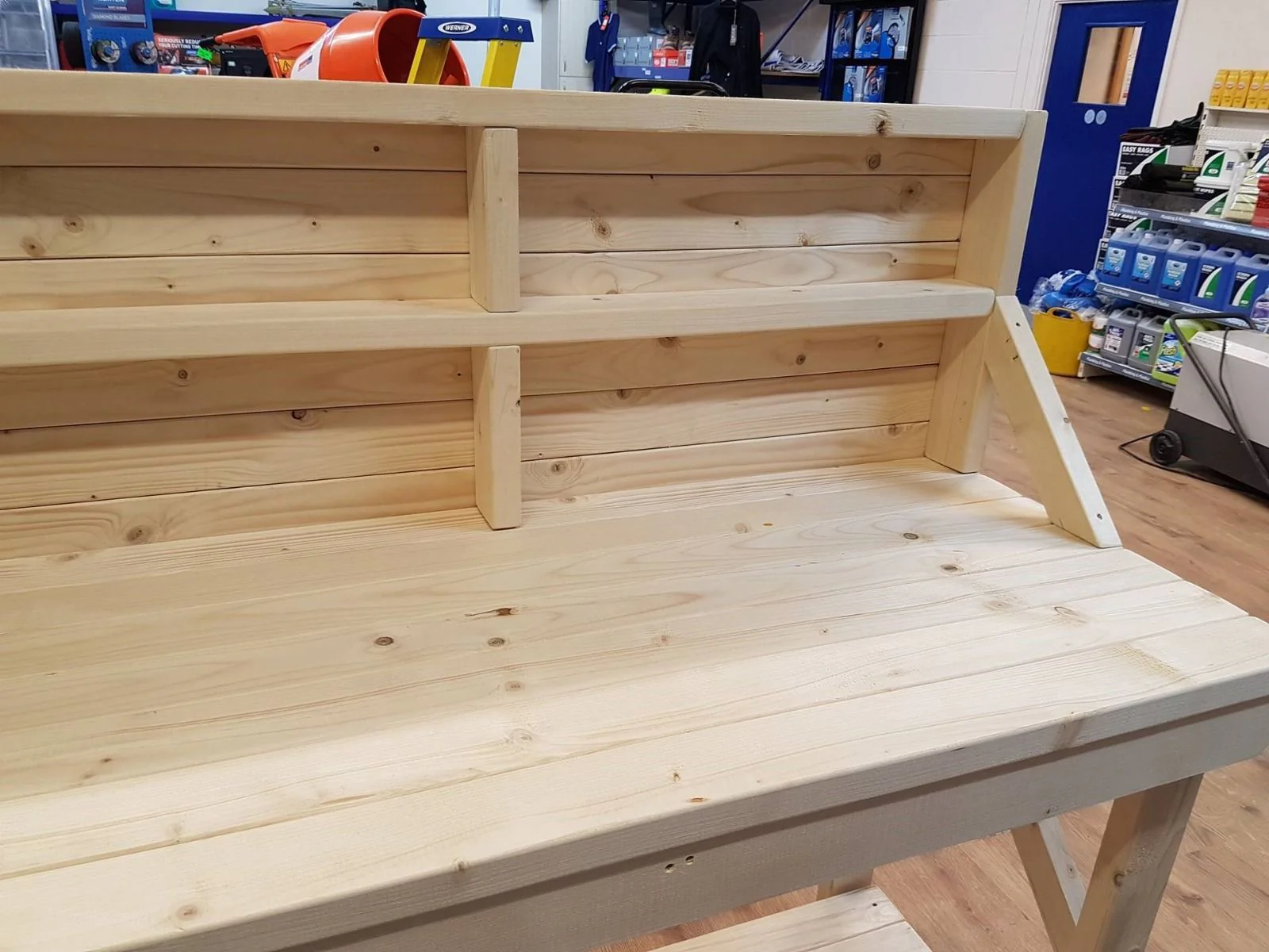 Acorn Wooden Workbench With Back Panel - Image 10