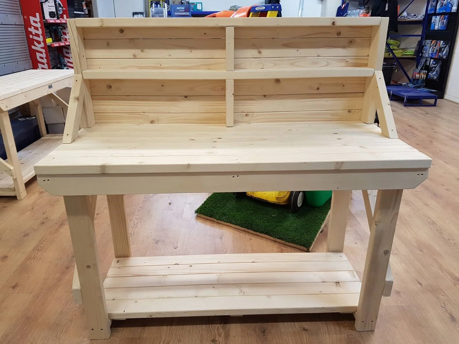 Acorn Wooden Workbench With Back Panel - Image 8