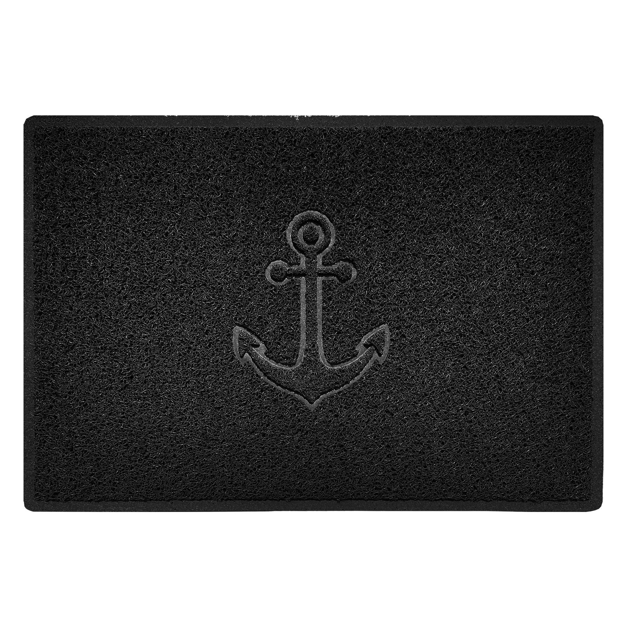 "Anchors Away" Grey Spaghetti Door Mat - Image 12