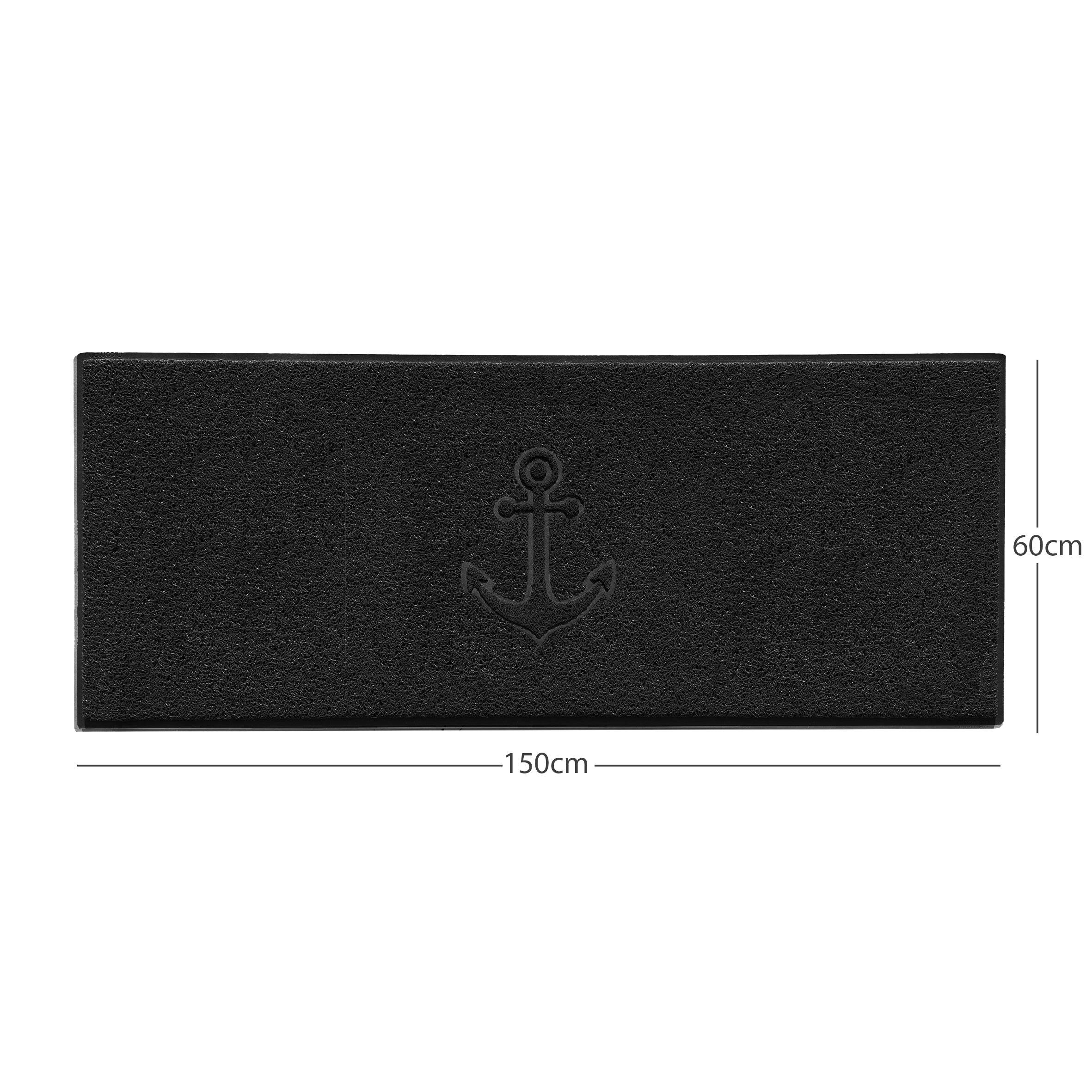"Anchors Away" Grey Spaghetti Door Mat - Image 13
