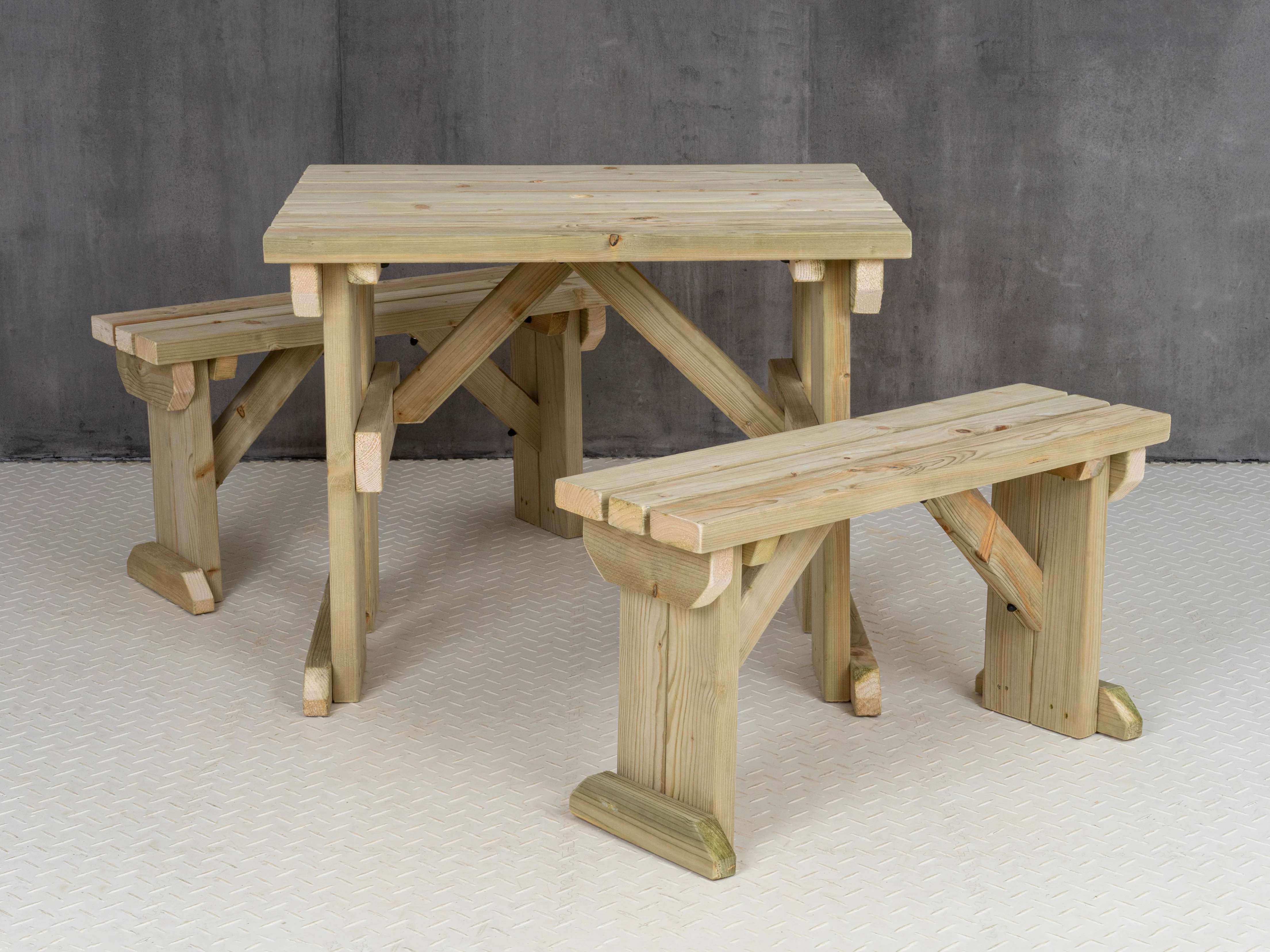 Aspen Picnic Table and Benches Set - Image 11