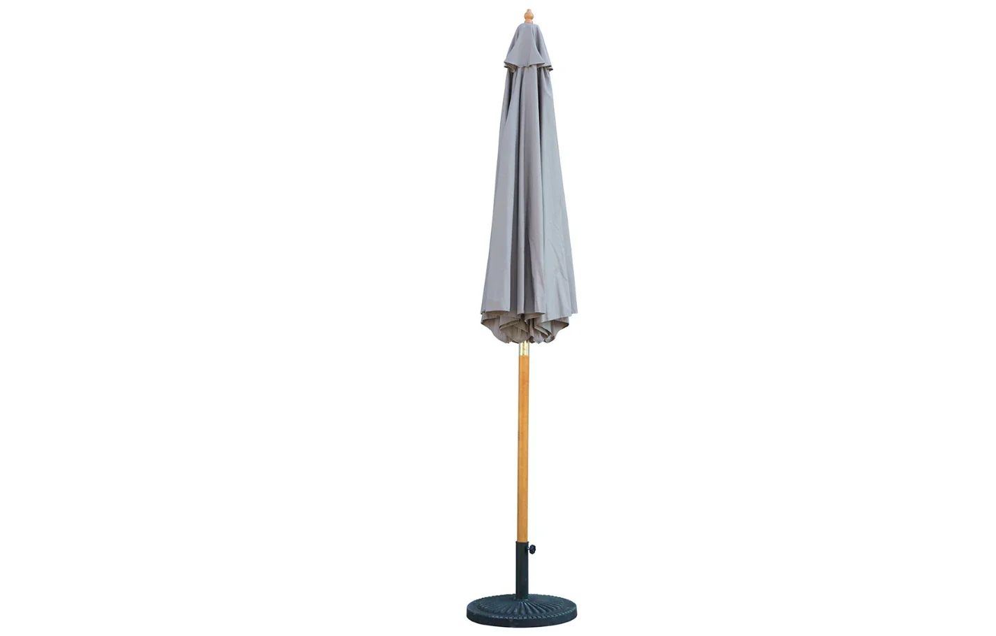 Bali Grey Wooden Parasol 2.85m - Image 3