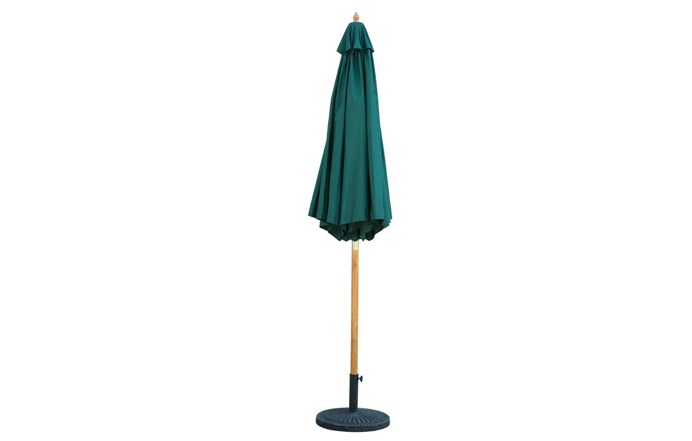 Bali Hunter Green Wooden Parasol 2.85m - Image 3
