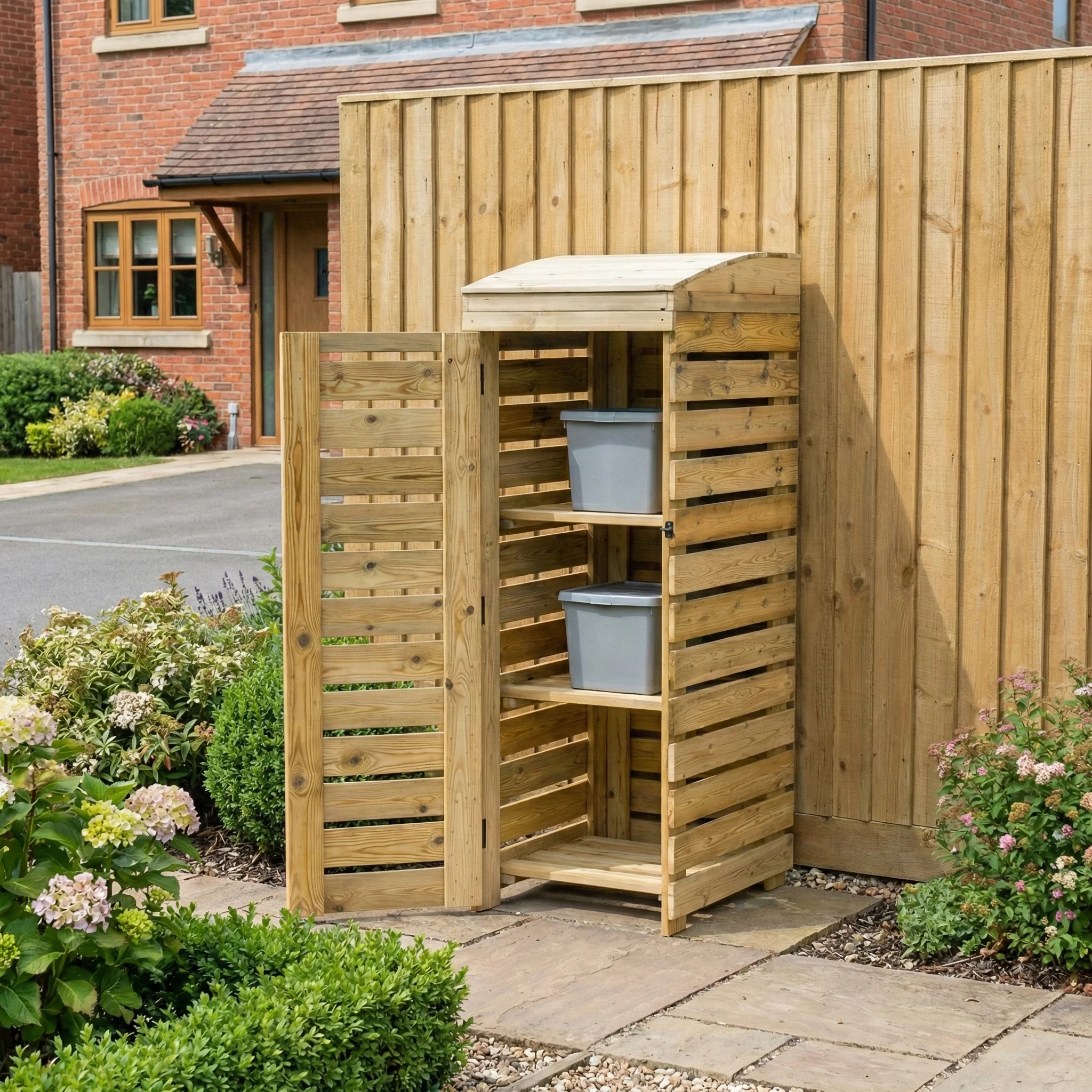 Binbreeze 3 Bins Recycling Storage Organizer - Image 3