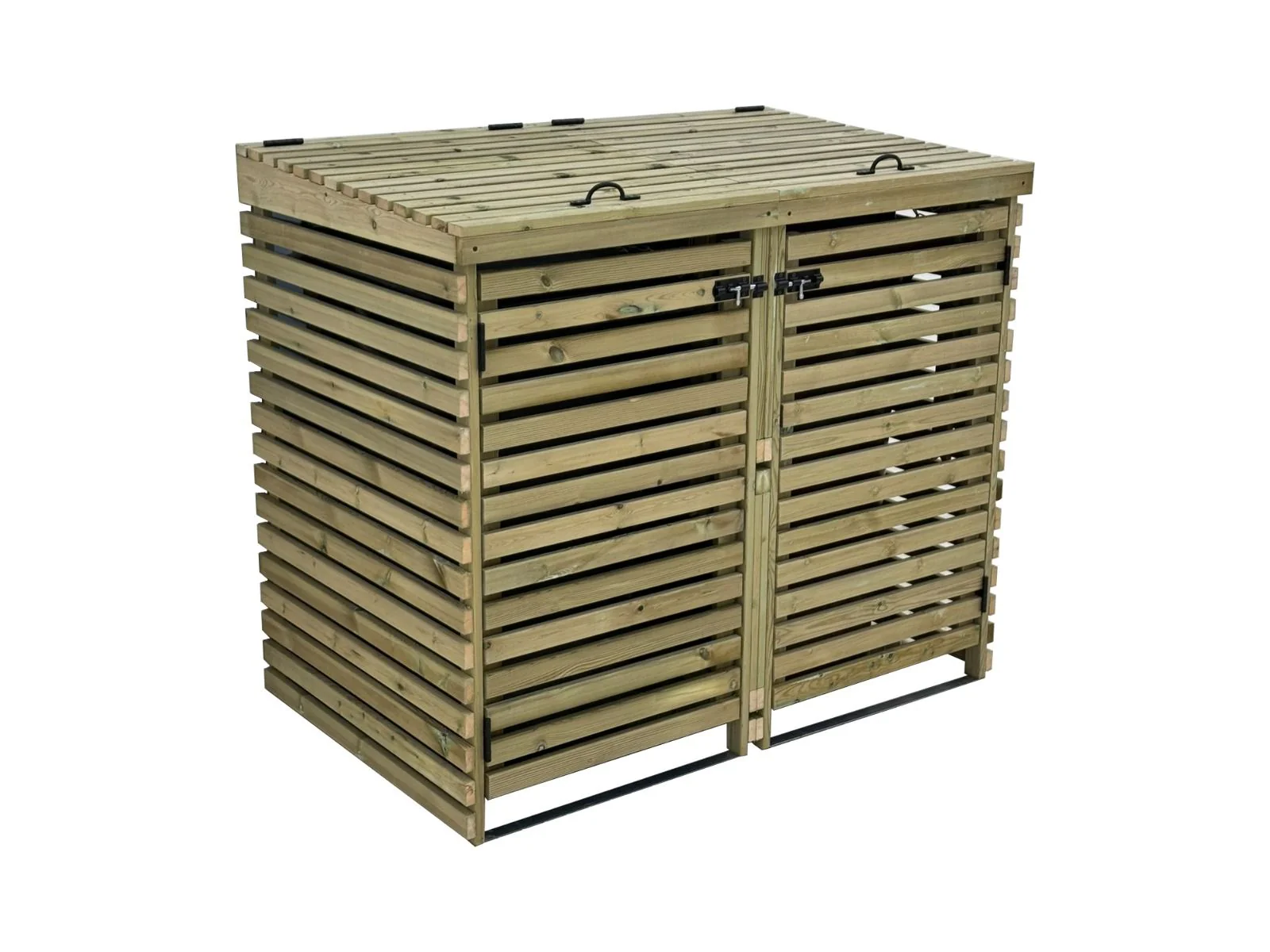 Binhaven Slatted Wheelie Bin Storage Unit - Image 10