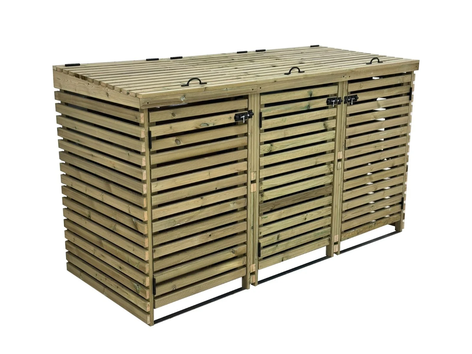 Binhaven Slatted Wheelie Bin Storage Unit - Image 7