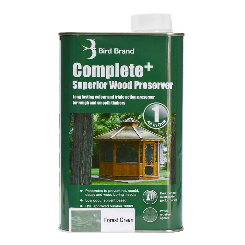 Bird Brand Complete+ Superior Wood Preserver, FOREST GREEN