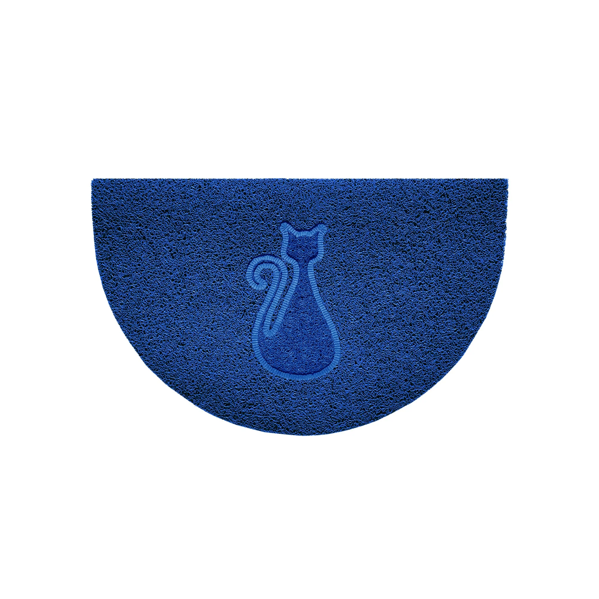 Cat Embossed Halfmoon Indoor/Sheltered Outdoor Spaghetti Doormat - Image 4