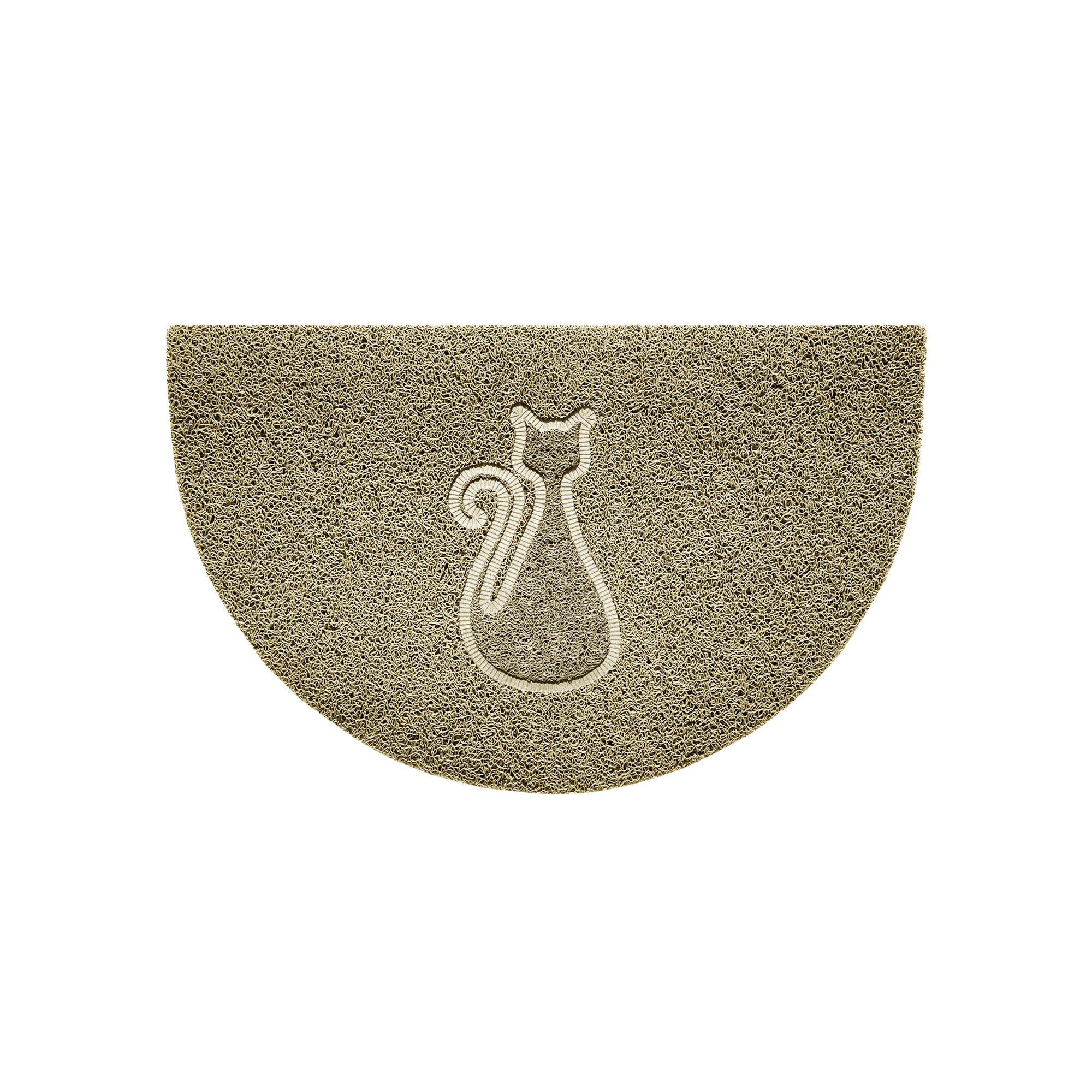 Cat Embossed Halfmoon Indoor/Sheltered Outdoor Spaghetti Doormat - Image 7