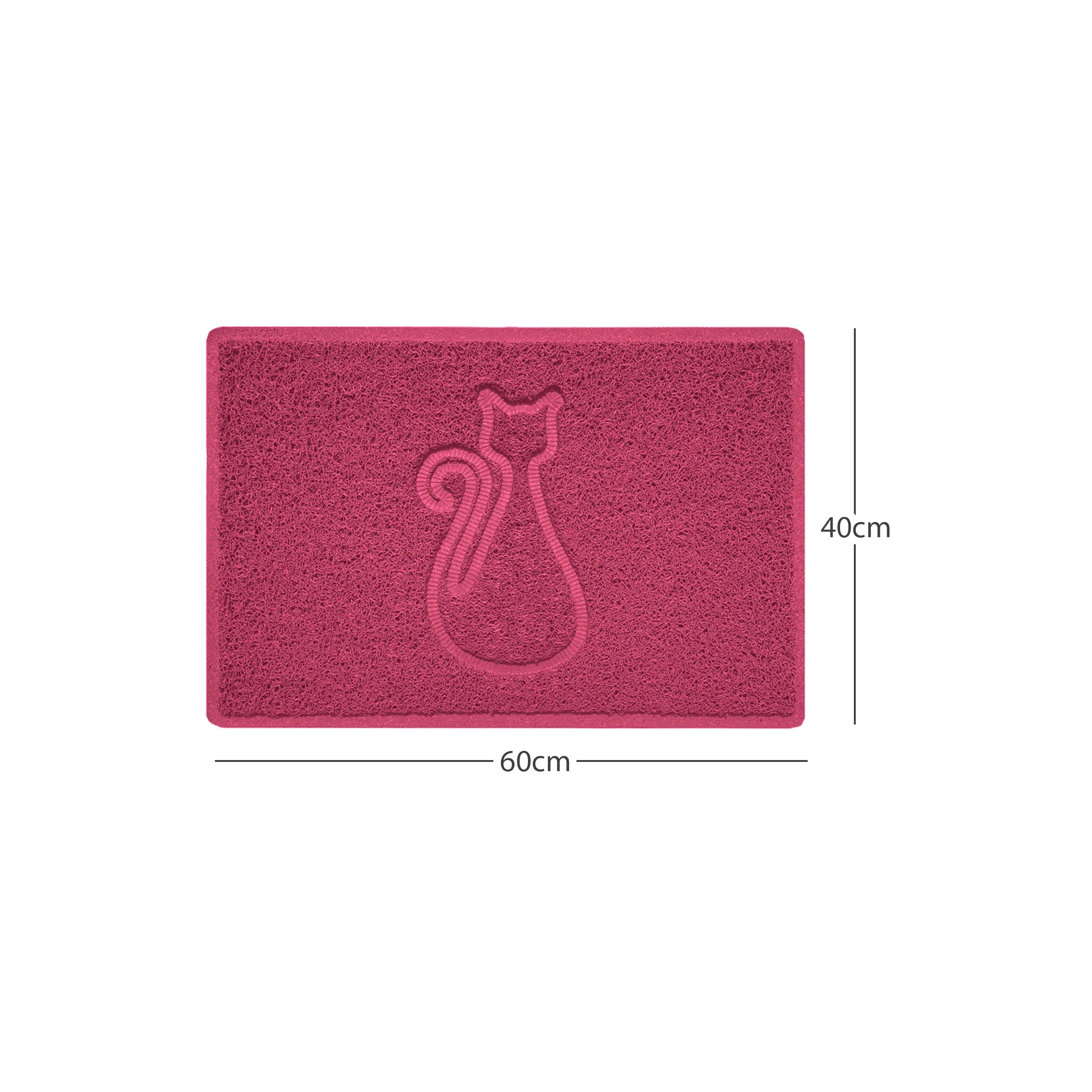 "Cat" Embossed Loofah Textured Spaghetti Door Mat - Image 12
