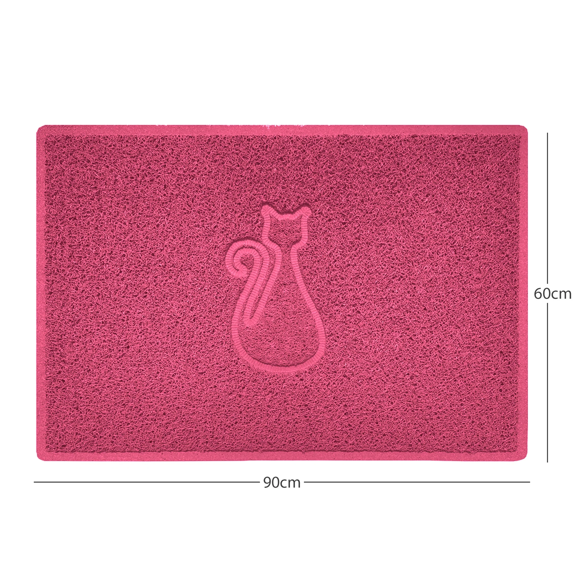 "Cat" Embossed Loofah Textured Spaghetti Door Mat - Image 15