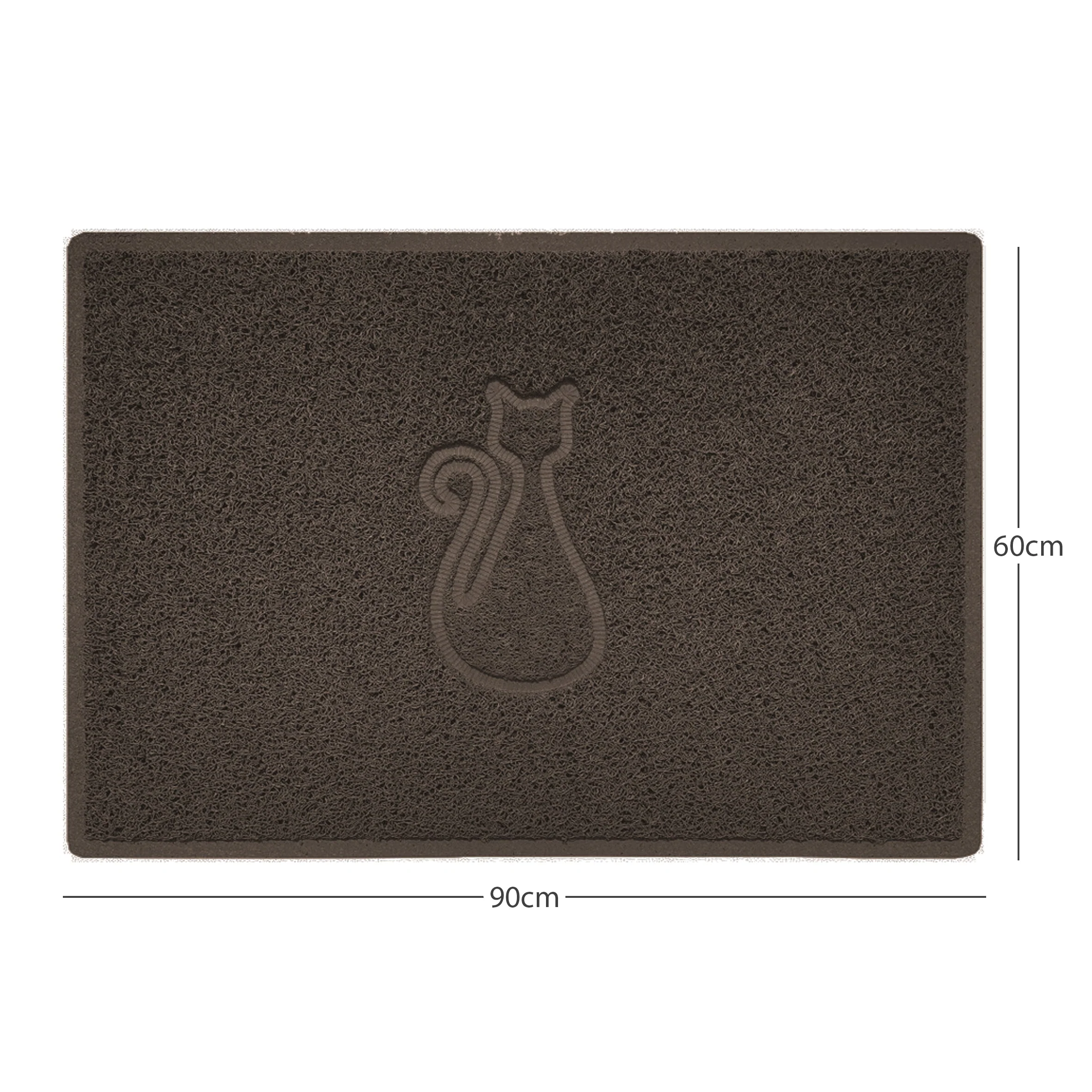 "Cat" Embossed Loofah Textured Spaghetti Door Mat - Image 27