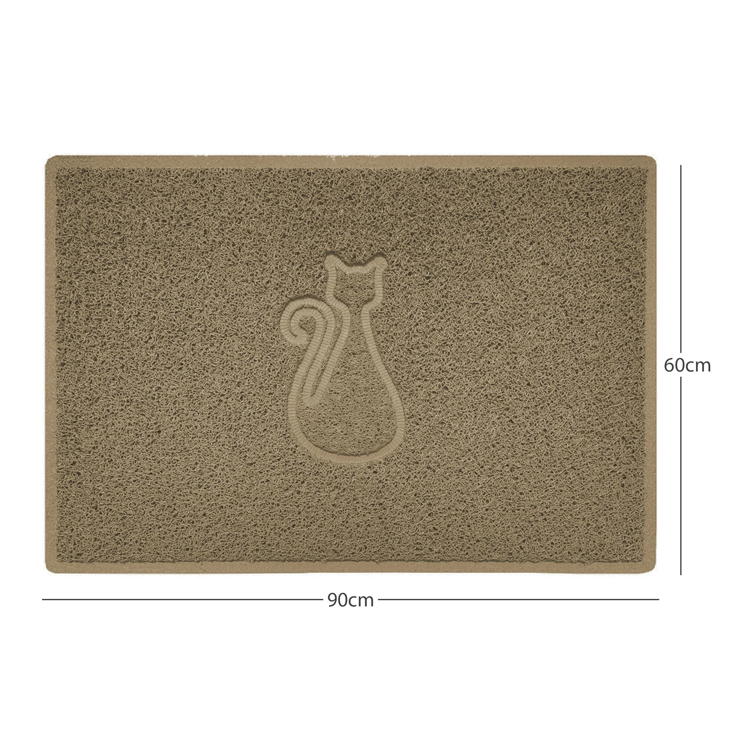 "Cat" Embossed Loofah Textured Spaghetti Door Mat - Image 30