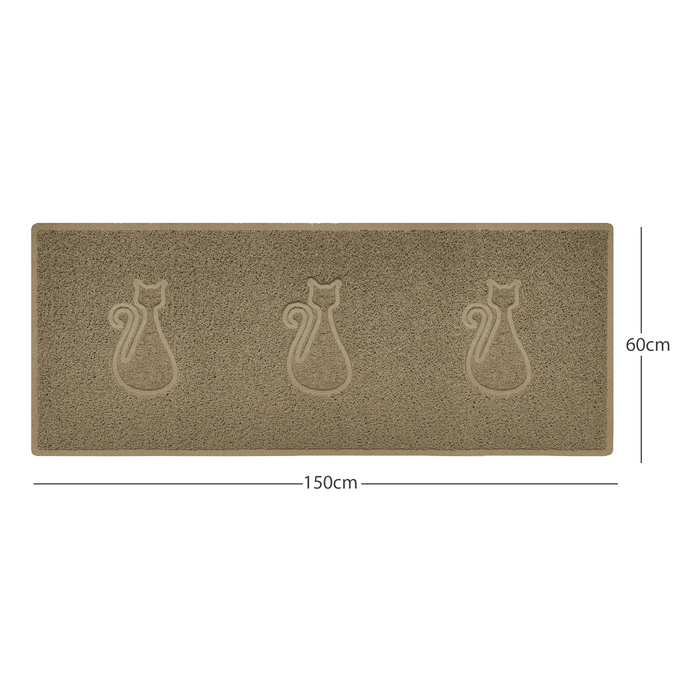 "Cat" Embossed Loofah Textured Spaghetti Door Mat - Image 32