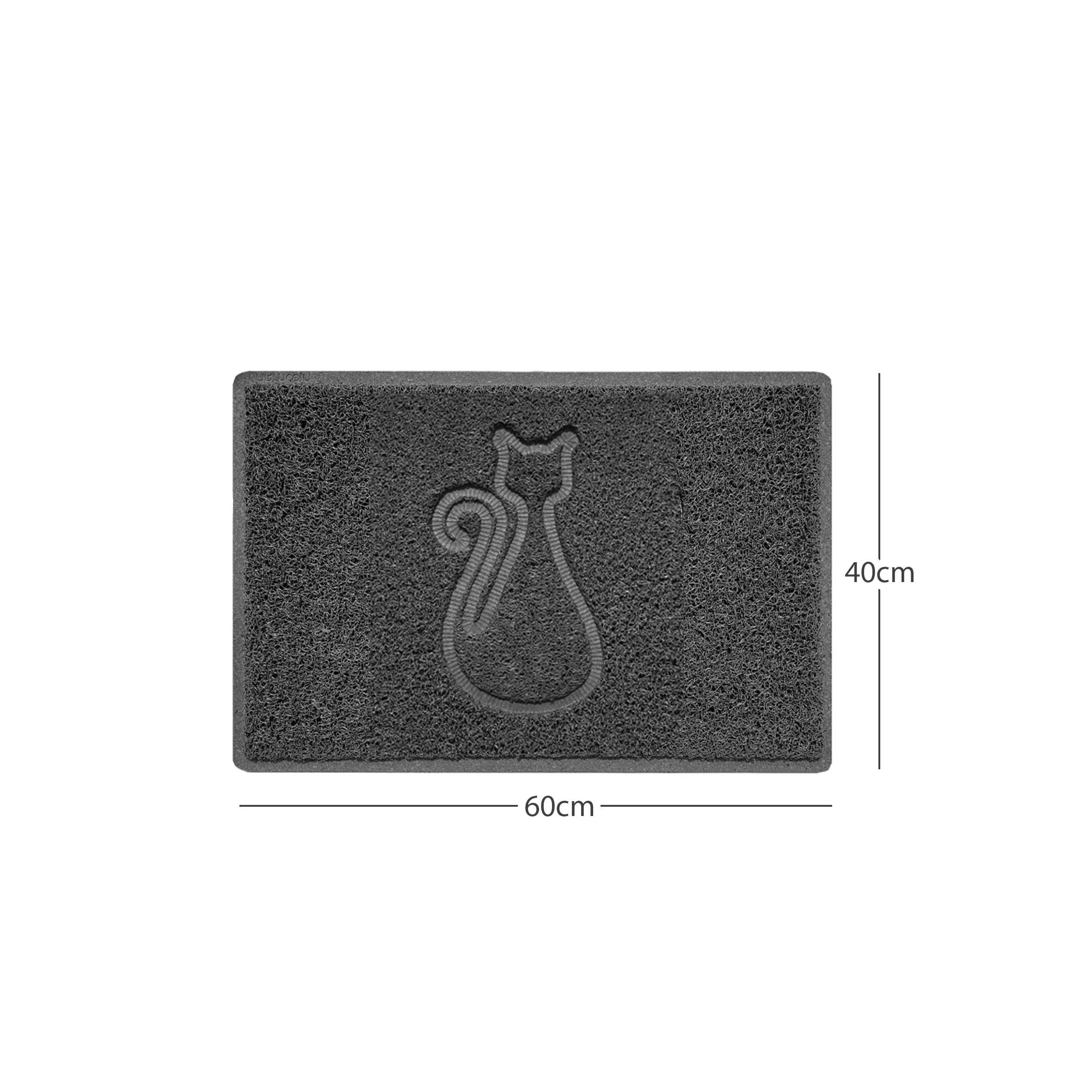 "Cat" Embossed Loofah Textured Spaghetti Door Mat - Image 34