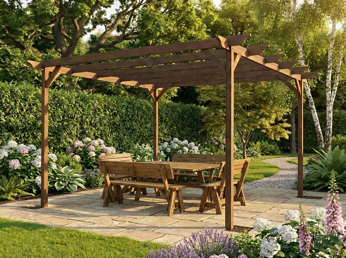 Champion Wooden Garden Pergola Kit - Image 4