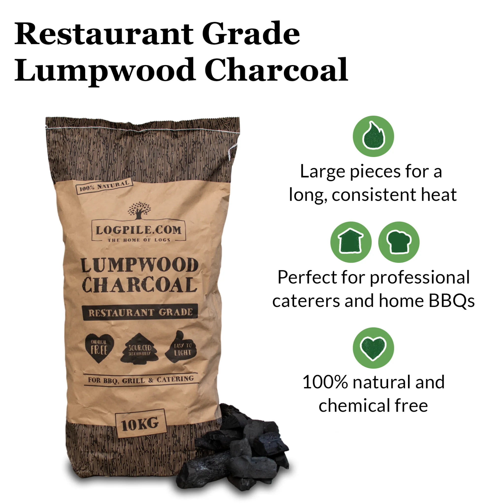 Charcoal - Restaurant Grade Lumpwood - Image 2