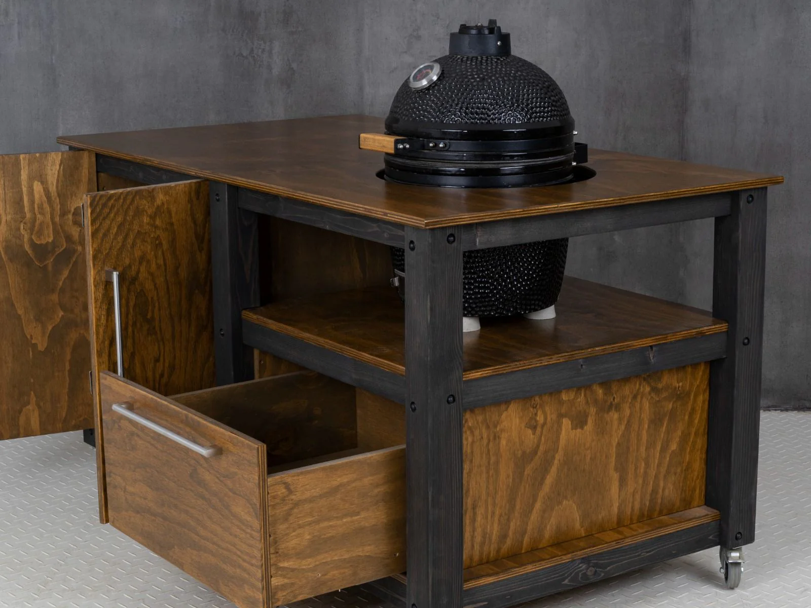 "Chef's Mate" BBQ Grill Table, Kitchen space for all ceramic kamado cookers - Image 11
