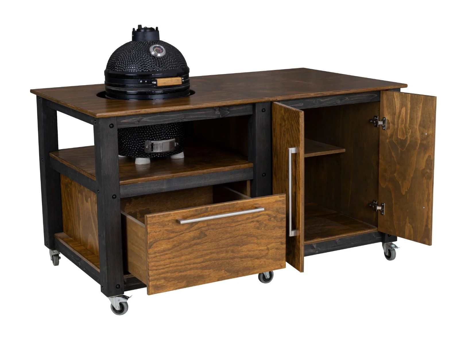 "Chef's Mate" BBQ Grill Table, Kitchen space for all ceramic kamado cookers - Image 2