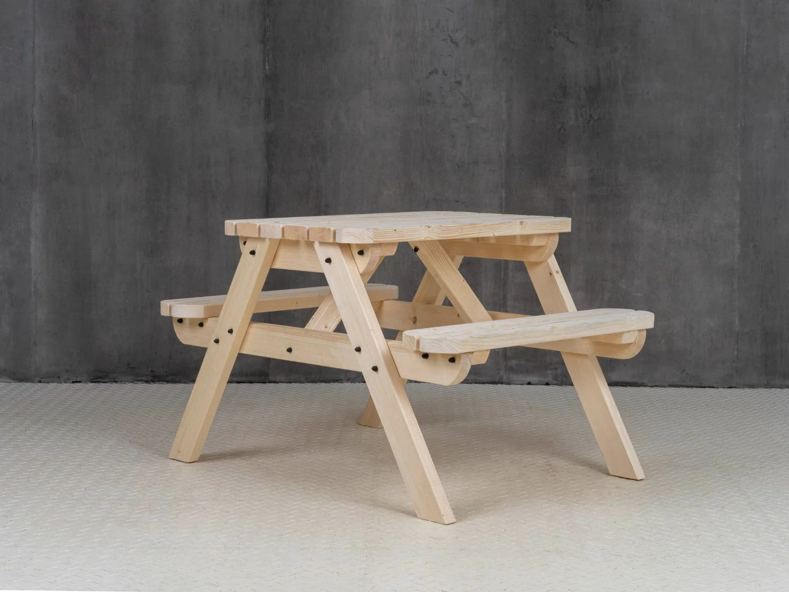 Classic Rounded Pub Style Picnic Bench and Table - Image 8