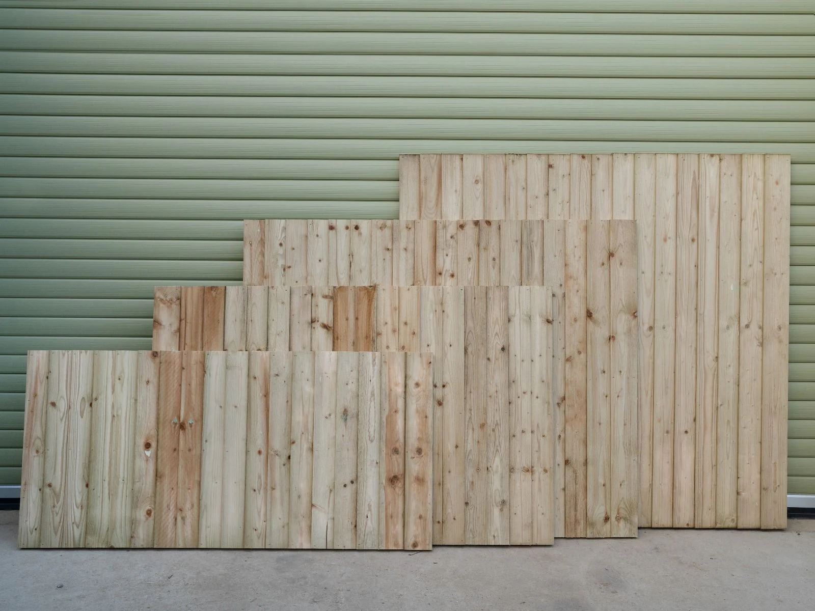 Closeboard / Feather Edge Fence Panel - Natural Finish - Image 4