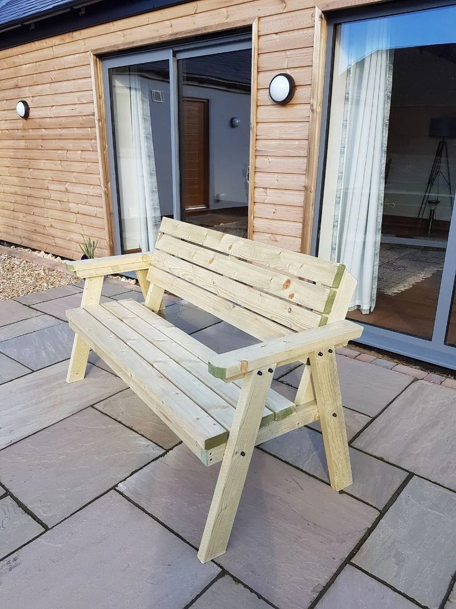 Consilium Garden Fence Bench With Backrest - Image 7