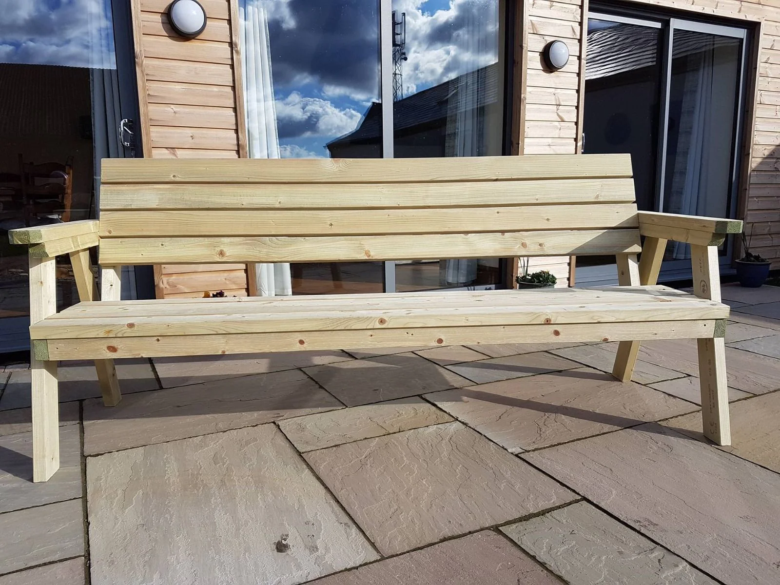 Consilium Garden Fence Bench With Backrest - Image 8