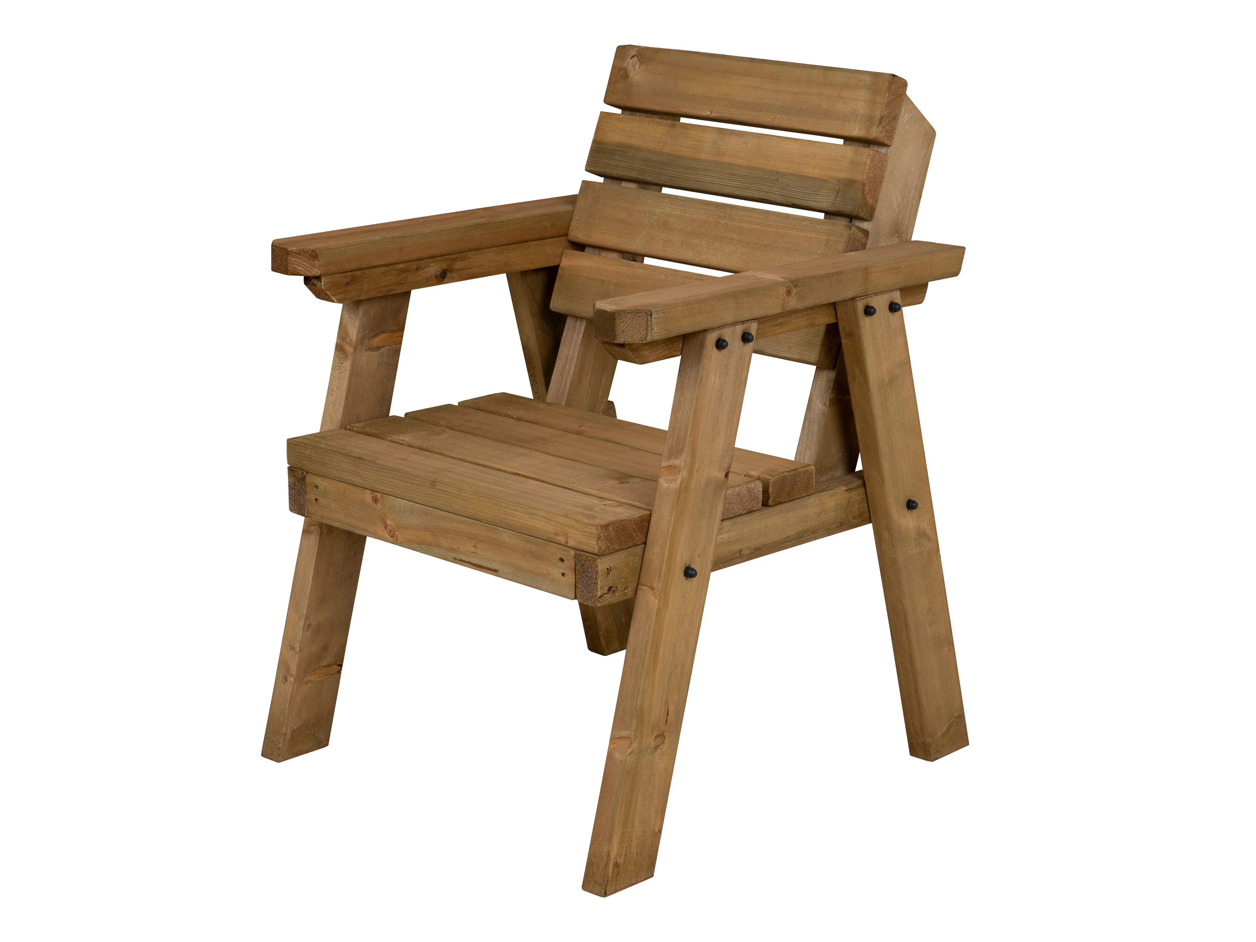 Consilium Garden Fence Bench With Backrest - Rustic Finish - Image 16