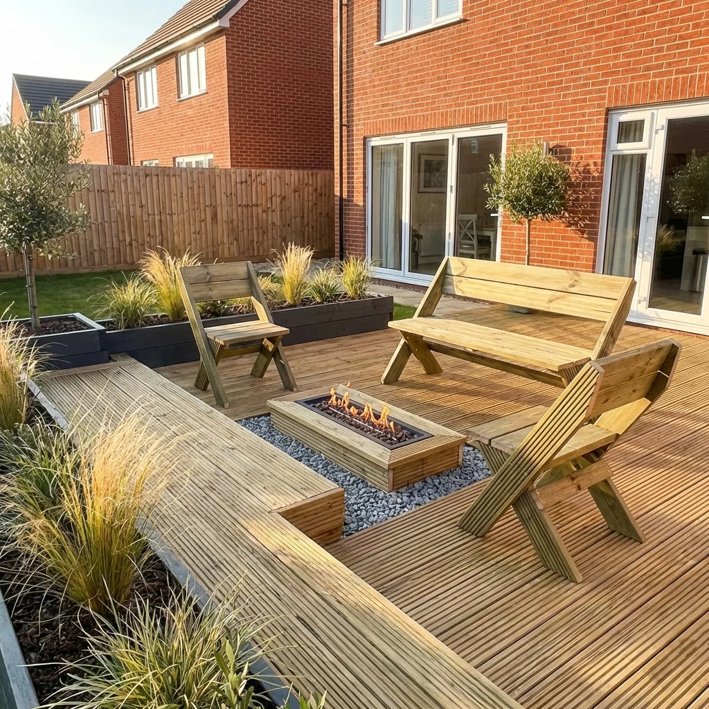 DeckFusion Wooden Garden Chair - Image 3