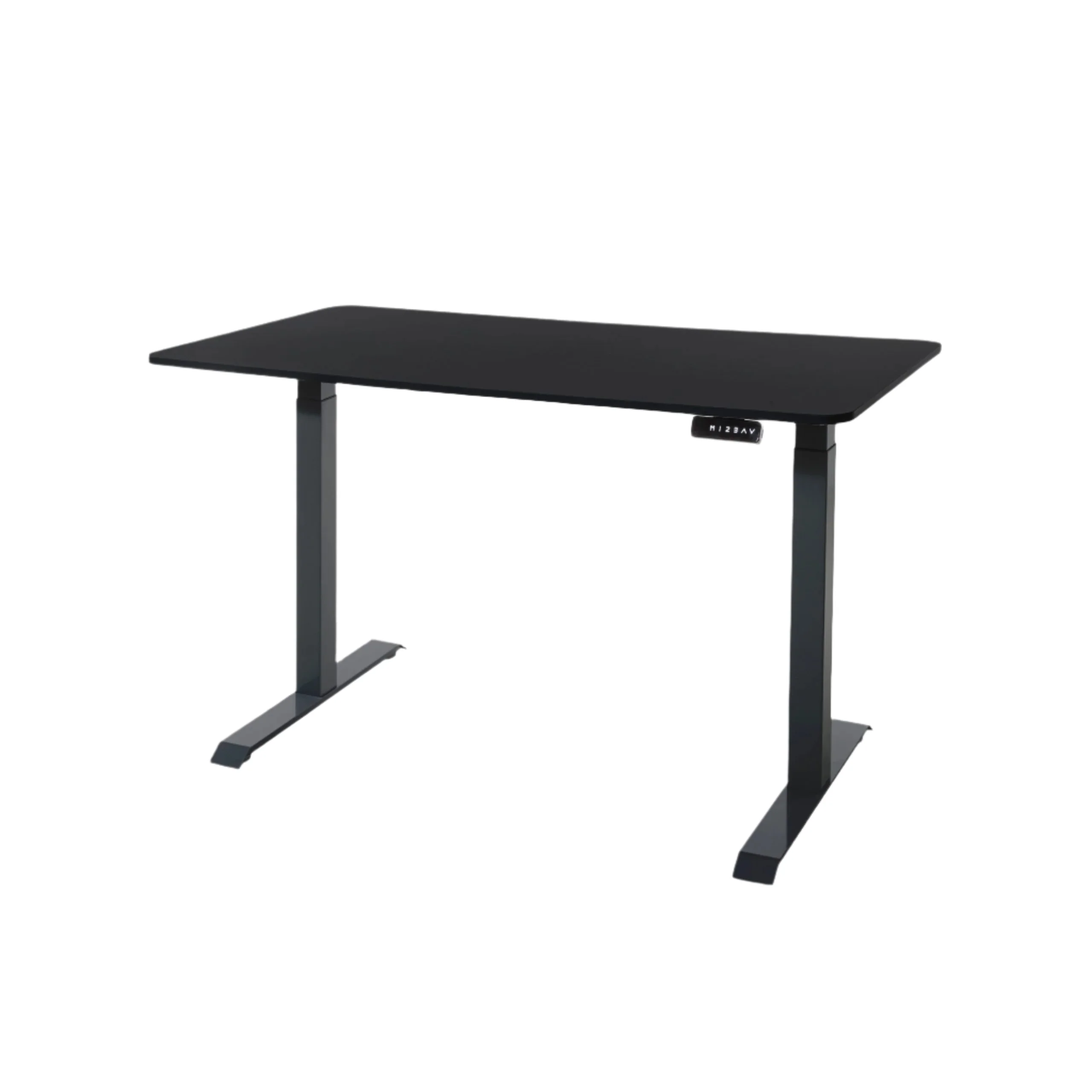DESKO V2 Black Standing Desk With 120x60cm Black Tabletop