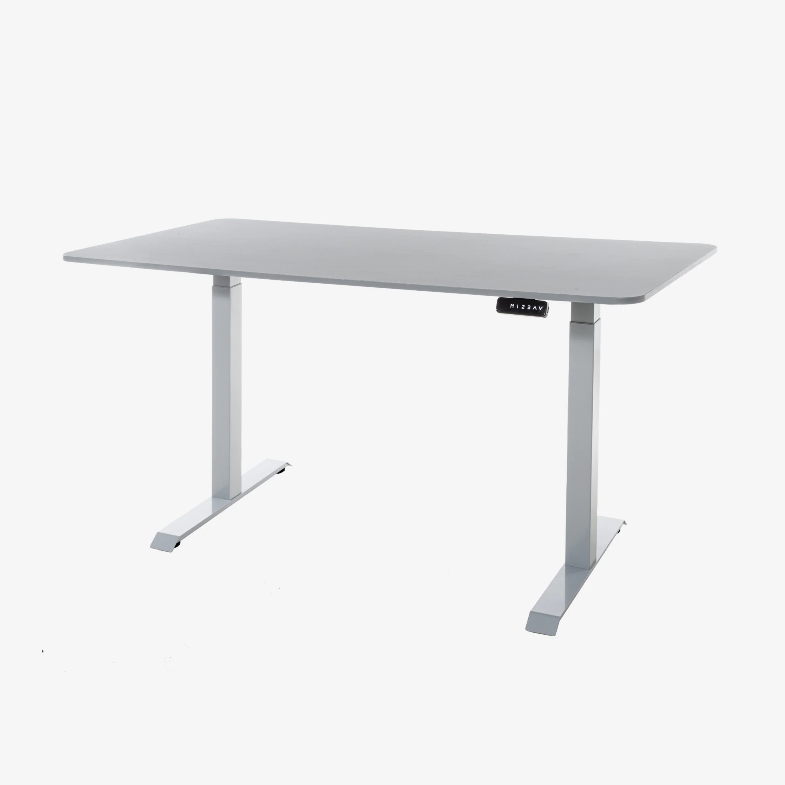 DESKO V2 Grey Standing Desk With 160x80cm Grey Tabletop
