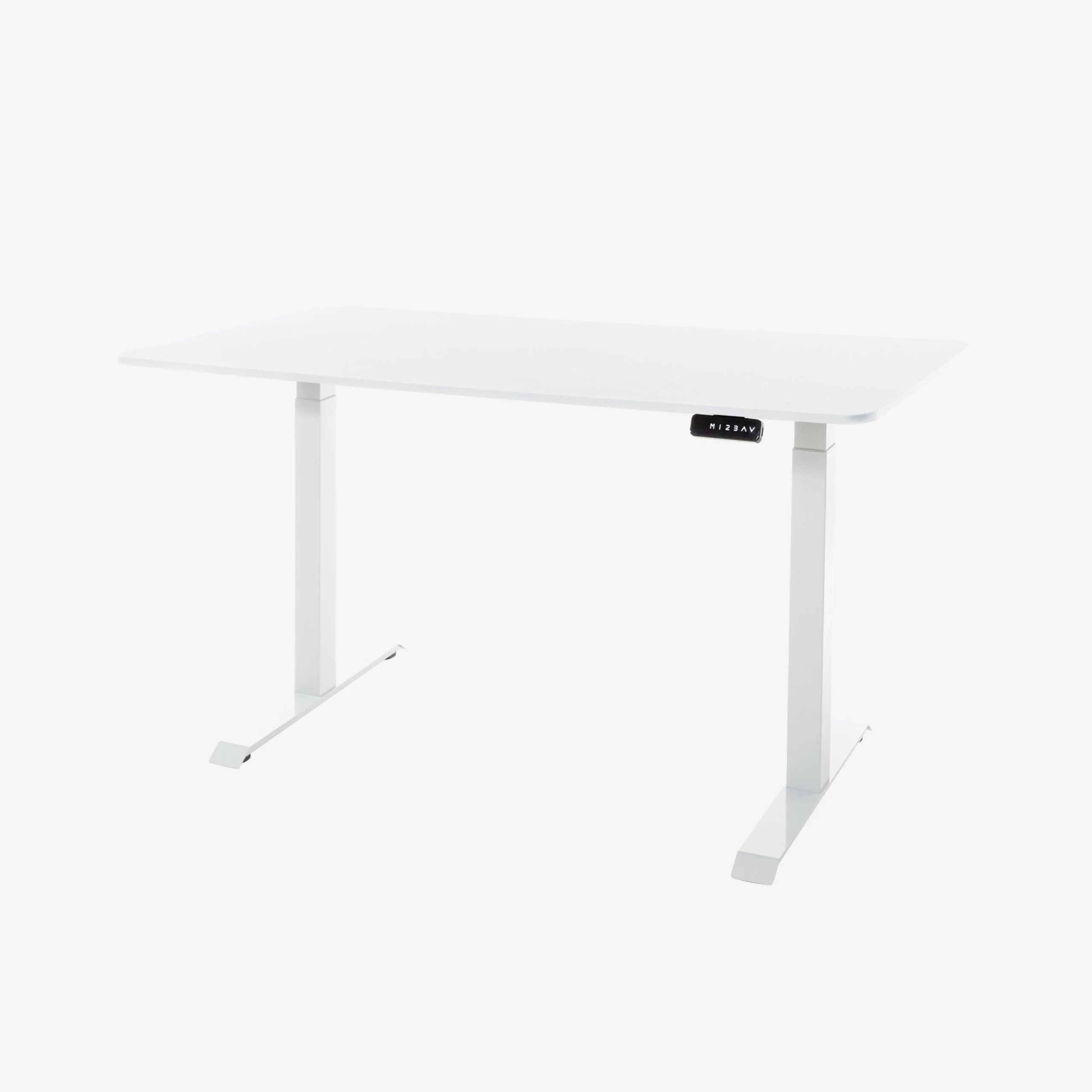 DESKO V2 White Standing Desk With 140x70cm White Tabletop