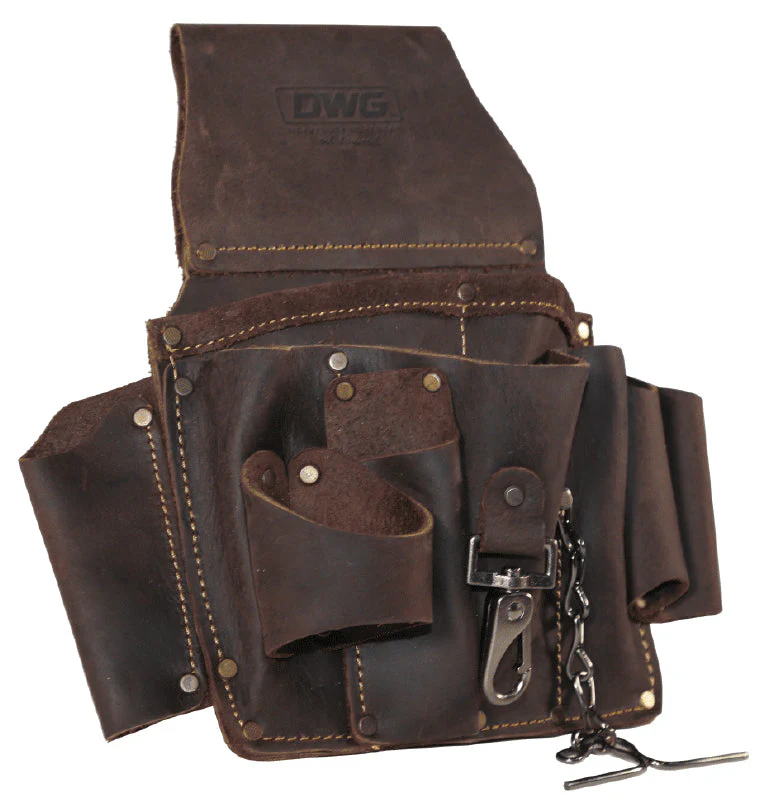 DWG LEATHER ELECTRICANS TOOL POUCH