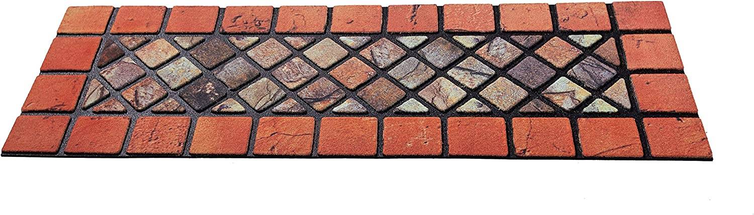 Eco-Friendly Rubber Step Mat - Red Border - Image 6