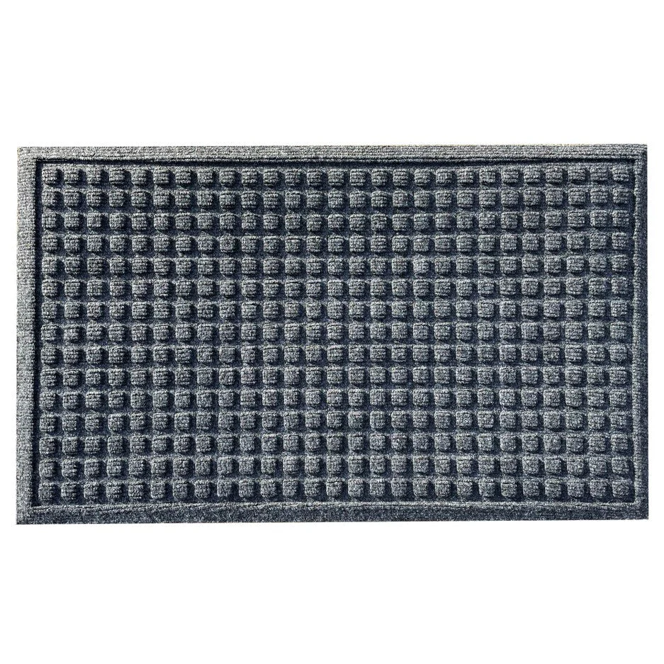 Eco Friendly Waffles Pattern Door Mat - Grey - Image 5
