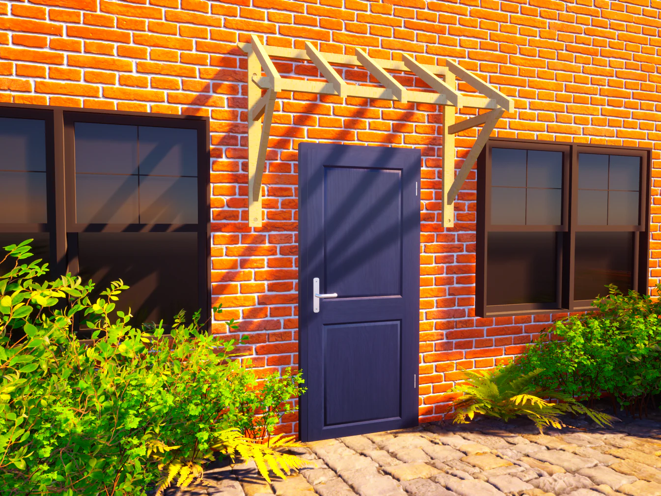 Flat roof Porch Canopy 1.8m - Image 9
