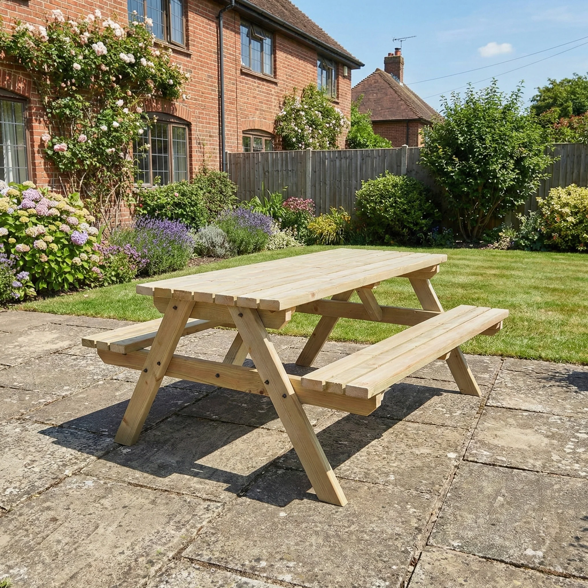 Fortem Pub Style Picnic Table Benches Set - Image 5