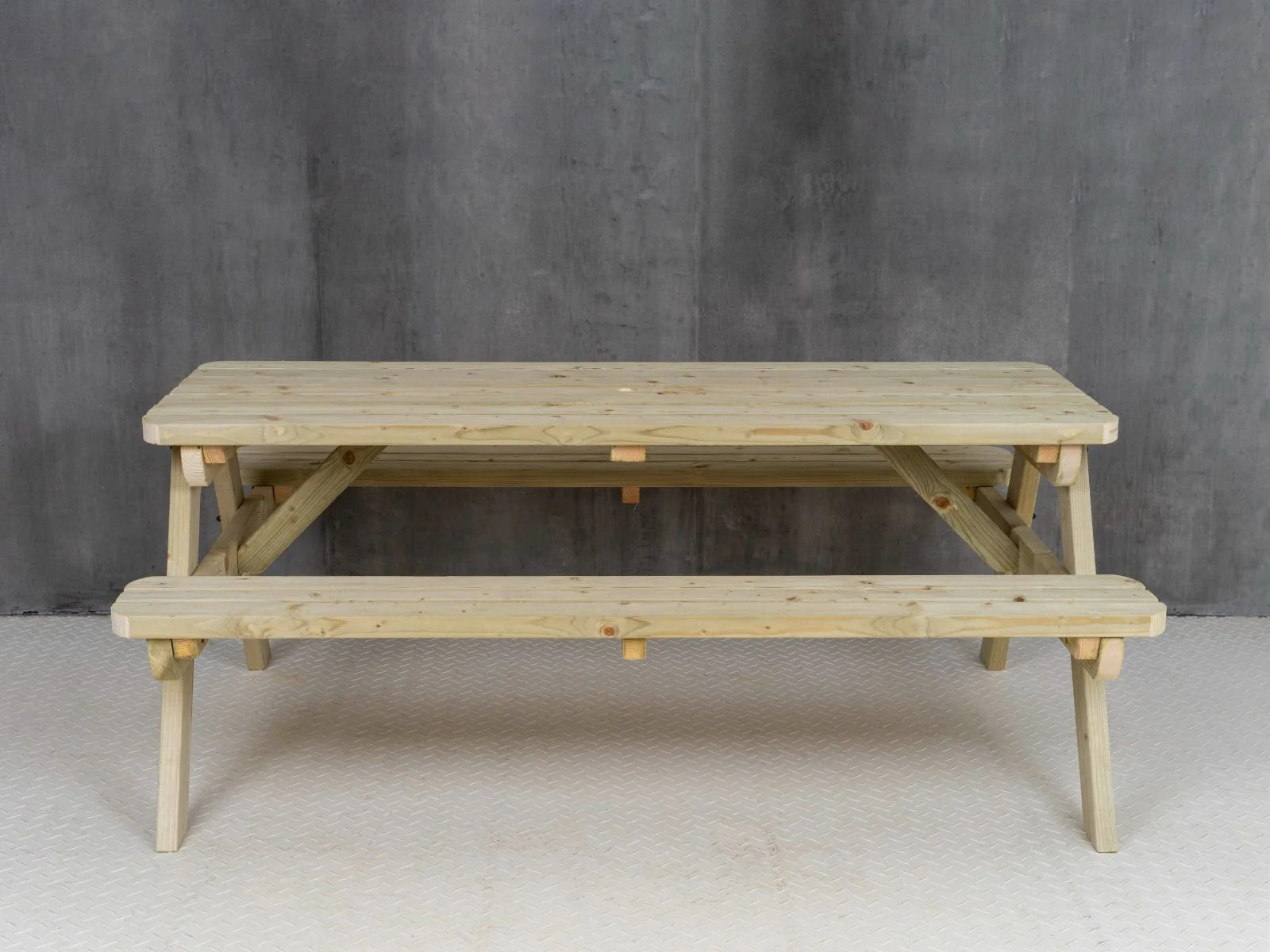 Fortem Rounded Pub Style Picnic Table Benches Set - Image 12
