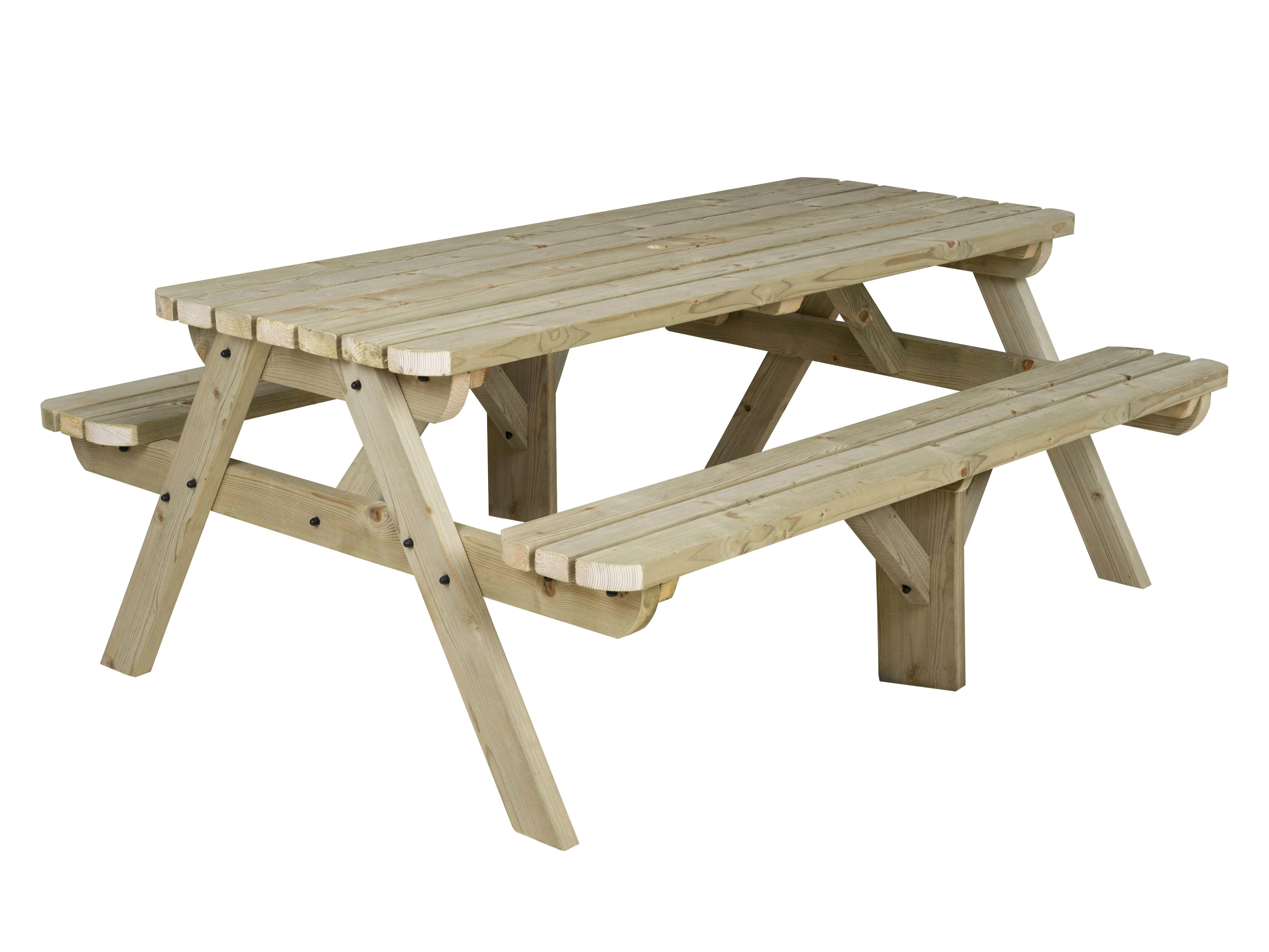 Fortem Rounded Pub Style Picnic Table Benches Set - Image 13