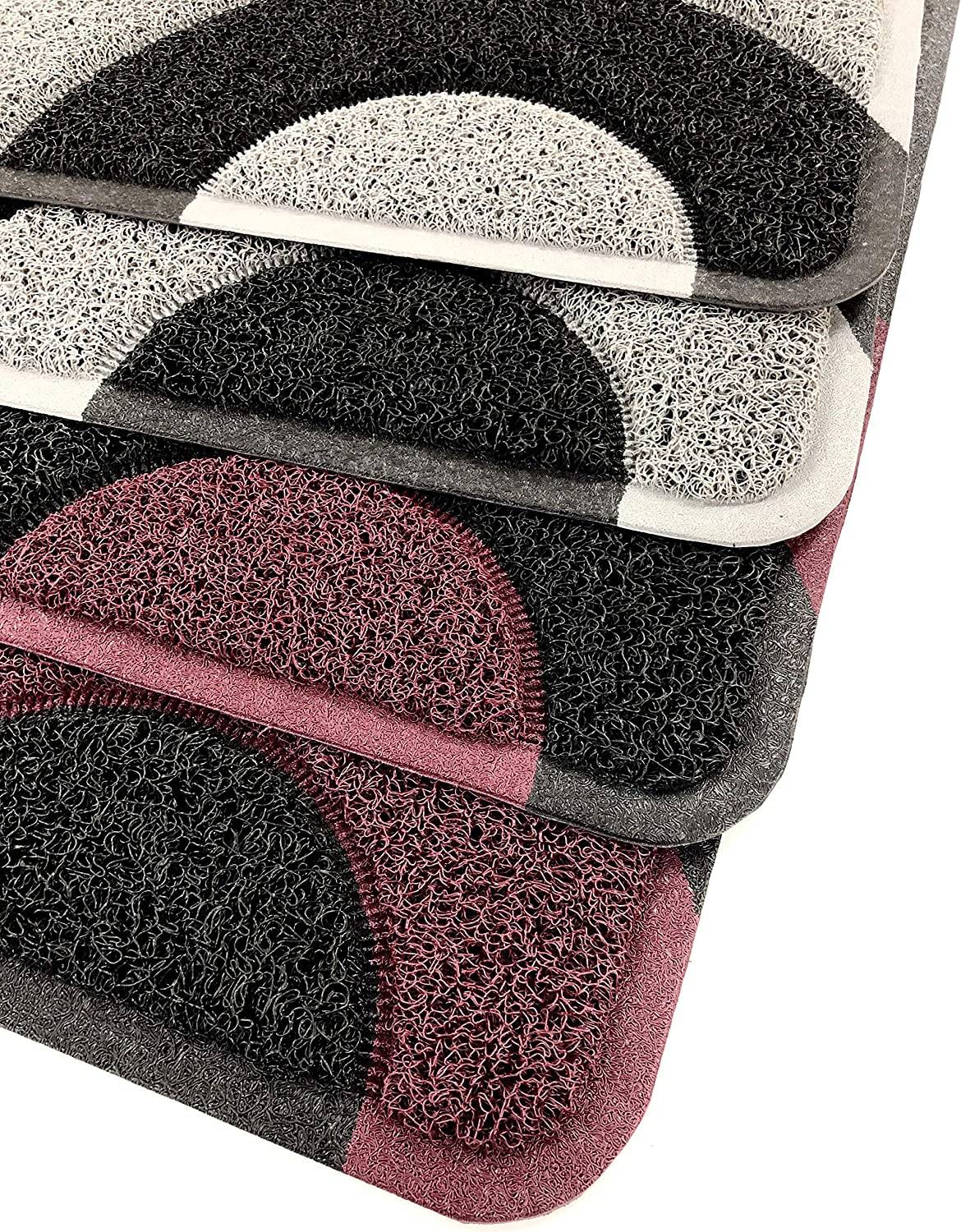 Geo Circle Spaghetti Doormat 90x60cm - Purple - Image 3