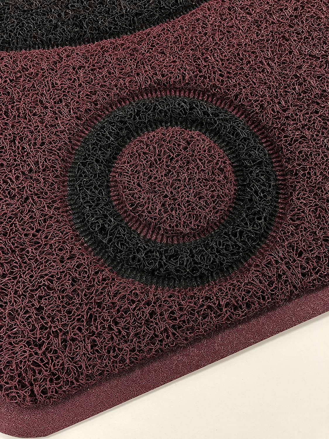 Geo Circle Spaghetti Doormat 90x60cm - Purple - Image 4