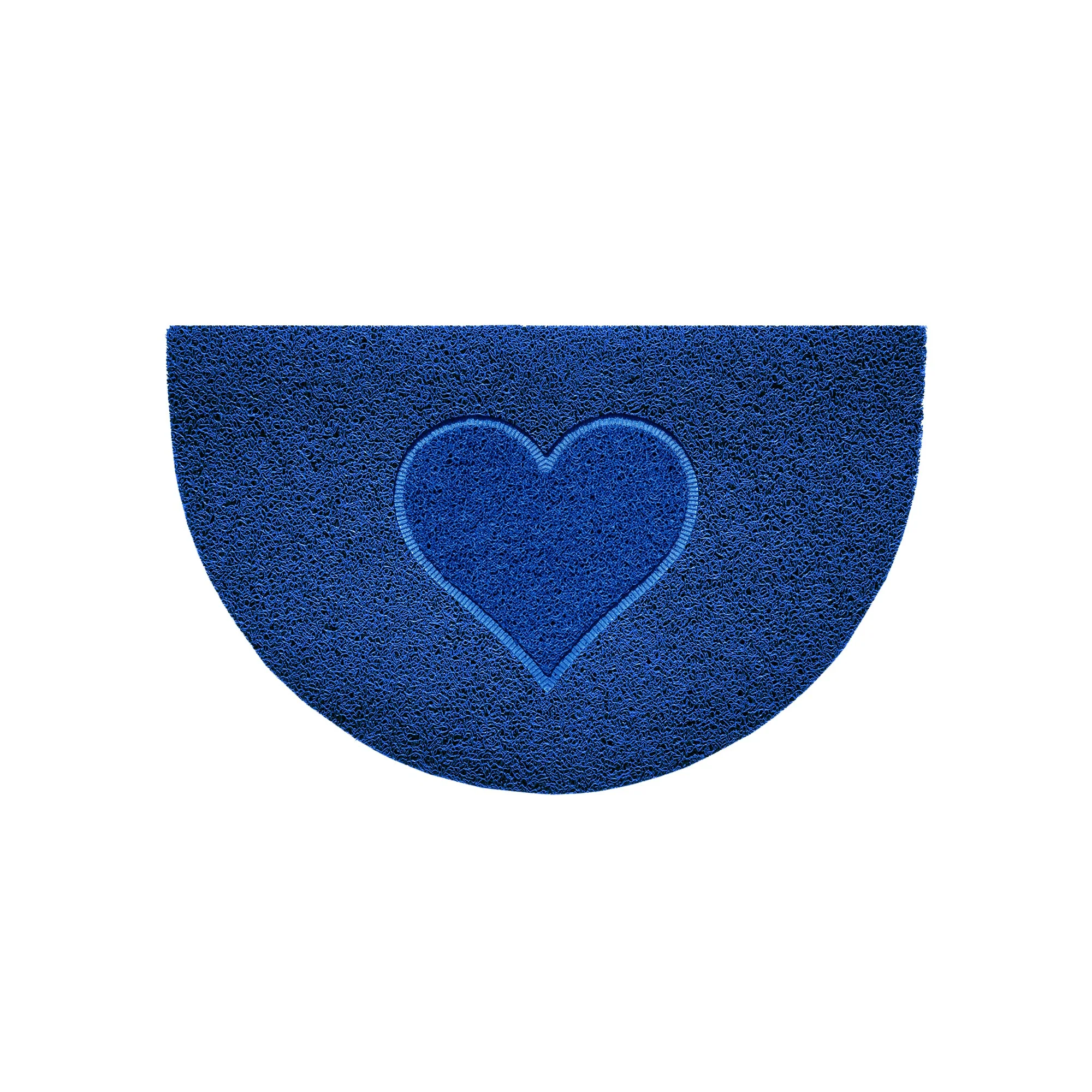 Heart Embossed Halfmoon Indoor/Sheltered Outdoor Spaghetti Doormat - Image 4