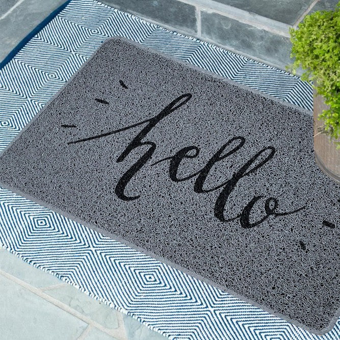 Hello Print PVC Spaghetti Looper Door Mat - 75x44cm - Image 2